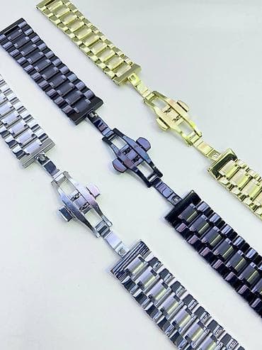 Кол сааттар: Браслеты для часов . Цвета : черный, под серебро, под золото. Размеры — 3