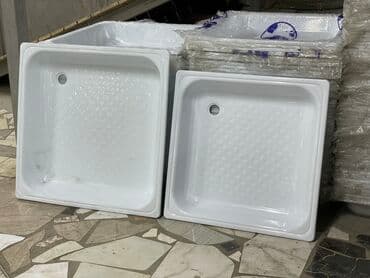 заказать столешницу по размерам: Пластиковый поддон для душа квадратный 80х80см. 90х90см 📦Доставка — 2