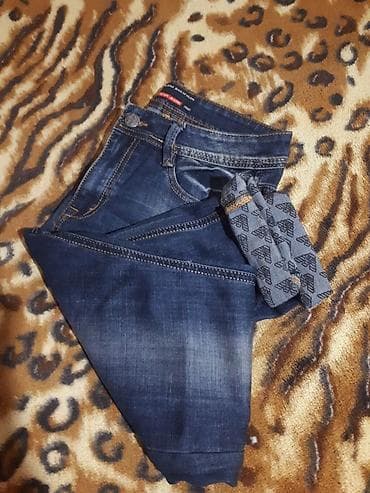 pro force: Мужские джинсы Emporio Armani - Цвет: тёмно‑синий индиго с легким — 1