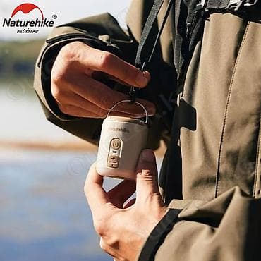 фонарь для кемпинга: 🟠 Портативный насос Naturehike аккумуляторный 3в1 с фонариком 🟠 ⠀ — 8
