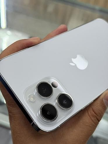 IPhone 13 Pro Max, Б/у, 128 ГБ, White Titanium, Защитное стекло, Чехол, 83 % — 6