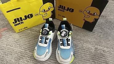Детская обувь: Детские кроссовки JUJO Duck с подсветкой и тематикой гоночных машин — 3