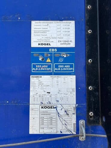 диск на прицеп: Прицеп, Kogel, Тентованный, от 12 т, Б/у — 7