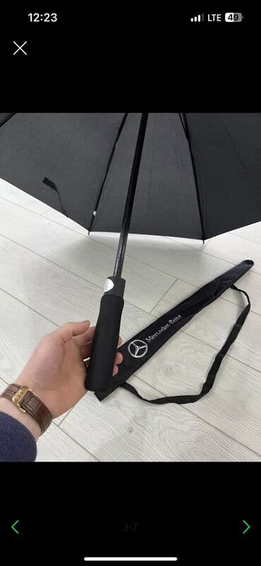 защита от дождя: Зонт с логотипом Мерседес Mercedes classic С креплением для багажника — 8