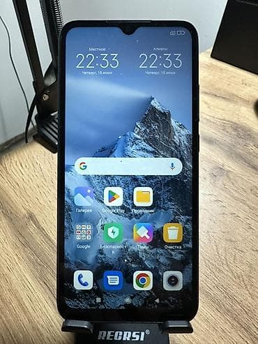 Redmi, Redmi 9A, Б/у, 32 ГБ, цвет - Черный