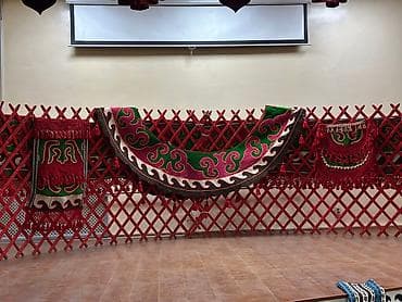 Боз үйлөрдү ижаралоо, Каркасы Жыгач, 75 баш, Самоор, Үстөл, Идиш-аяк — 9