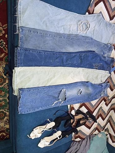 true religion джинсы: Джинсовый лот + женские босоножки/туфли на каблуке Состав лота: - 5 — 1