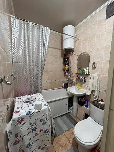 flat osh: 1 комната, 36 м², 6 мкр 106 серия, 9 этаж, Старый ремонт — 3