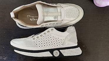 кеды ролики: Женские кроссовки Elegant Ladies - Цвет: белый с серебристыми — 3