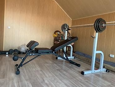 джим лежа: FAMILY SPORT Универсальный тренажёр 4в1 Со штангой 50кг Весь — 1