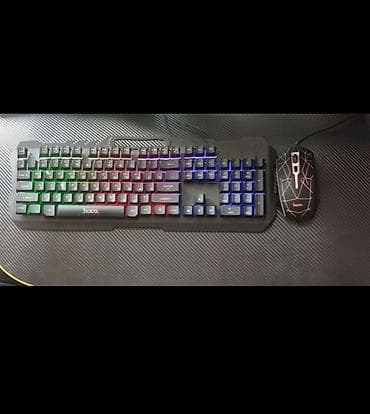 rgb: Клавиатура, Мембранная, Проводное подключение, Размер: 100% — 1