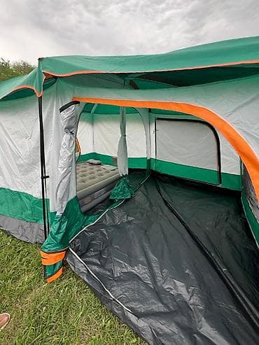 Спорт и отдых: Просторная кемпинговая палатка с тамбуром и надувной кроватью — 3