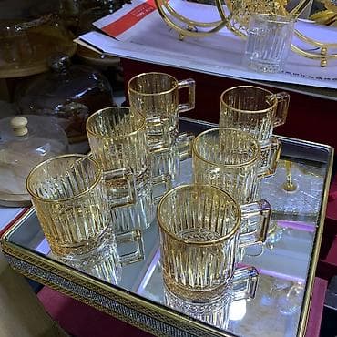 Набор кружек 6шт Представляем вам роскошный набор стеклянных кружек