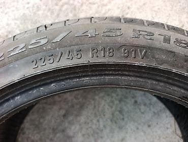 45: Шины 225 / 45 / R 18, Лето, Б/у, 1 шт, Легковые, Германия, Pirelli — 2