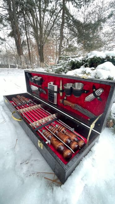 набор для шашлыка в кейсе: Шашлычные наборы в наличии очень большой ассортимент!!! Самое главное — 1