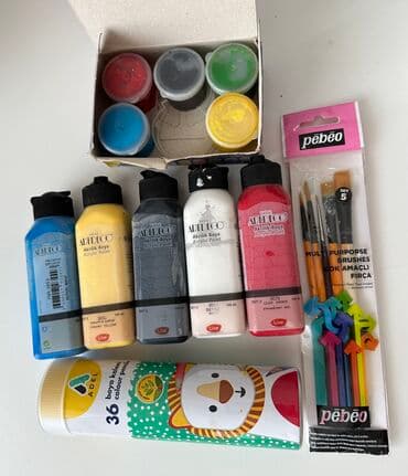 набор рисования: Все отдам за 1000с! 8 предмотов для рисования! Покупала в Турций! — 1