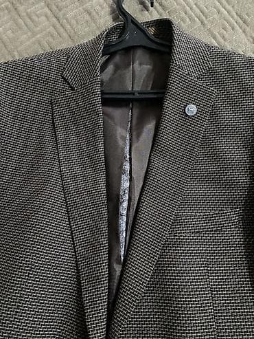 m16 mini: Мужской пиджак AGBOSS - Классический крой с узкими лацканами - Ткань — 2