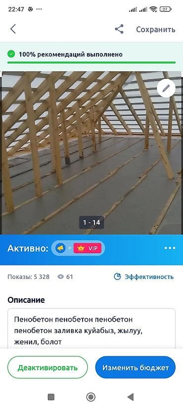 акустическая поролон: Утепление и заливка кровли пенобетоном - Технология: монолитная — 4