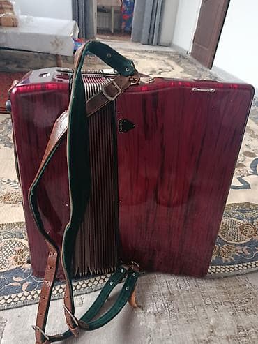 баян рубин: Аккордеон Shandella (Италия) в красном перламутровом корпусе — 3