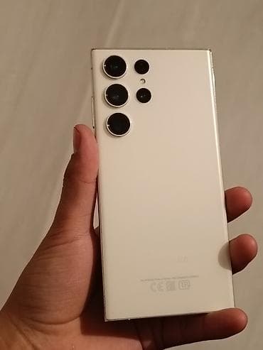 Samsung Galaxy S23 Ultra, Б/у, 512 ГБ, цвет - Белый, 2 SIM, eSIM