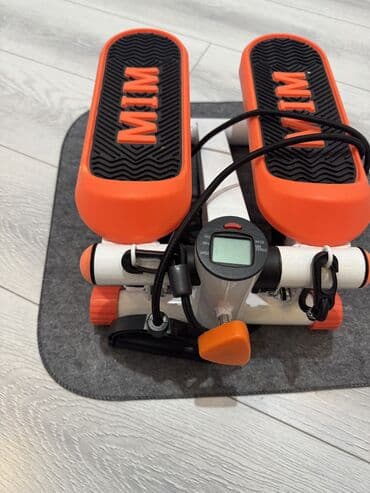 Мини-степпер с эспандерами и счетчиком б/у Компактный кардиотренажер