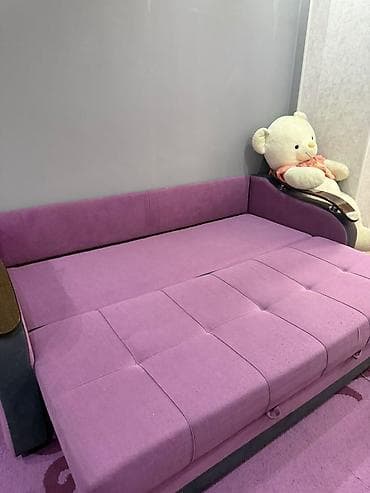 sofa bed: Прямой диван, Б/у — 2