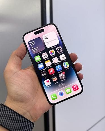jet black: IPhone 14 Pro, Б/у, 128 ГБ, Jet Black, Защитное стекло, Чехол, В рассрочку, 81 % — 1