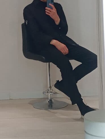 мужские рубашки бишкек: Мужская рубашка, M, Calvin Klein, Новый, цвет - Черный, Самовывоз, Бесплатная доставка — 6