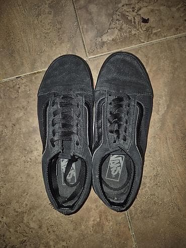 кеди: Кроссовки, 38, Vans, Б/у, цвет - Черный, Самовывоз — 1