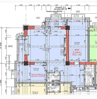 gala group: 3 комнаты, 122 м², Элитка, 11 этаж, Готовая ПСО (под самоотделку) — 1