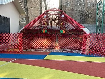 чон: Боз үйлөрдү ижаралоо, Каркасы Жыгач, 75 баш, Казан, Идиш-аяк, Полу менен — 7