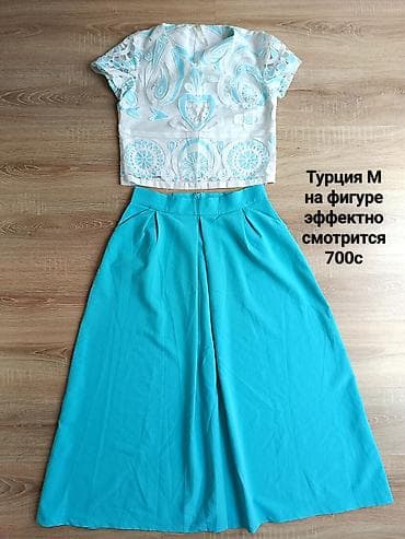 Костюм с юбкой, Модель юбки: Трапеция, Миди, Топ, Турция, M at lalafo.kg Костюм с юбкой, Модель юбки: Трапеция, Миди, Топ, Турция, M
