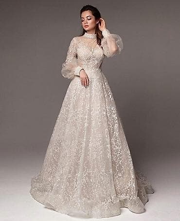 сарафан s: Вечернее платье, Пышное, Длинная модель, С рукавами, Шлейф, XS, S, M — 1