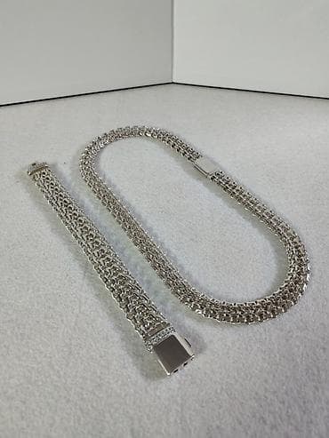 цепочки для лп: Комплект "Император"💎 Серебро 925 проба Цепь 148 грамм Длина 58 см — 6