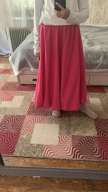 одежда для девочки: Юбка, Модель юбки: Пышная, Миди, По талии — 1