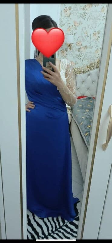 платье для беременных на новый год: XL (42), 2XL (44), цвет - Голубой — 1