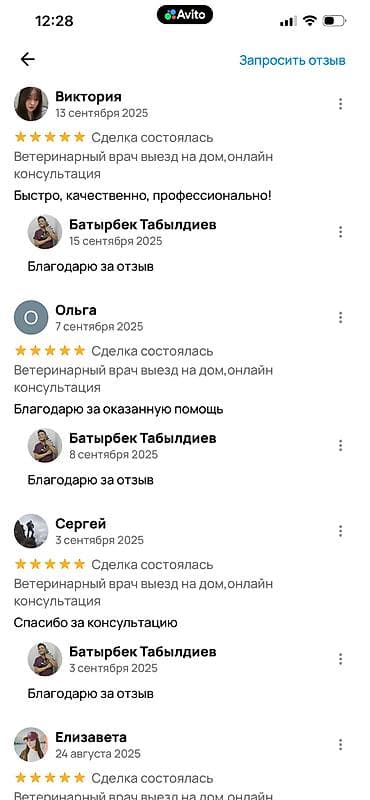 ветеринарная клиника на дом: Салам алейкум. Меня зовут Батыр, я ветеринар. Несколько лет я работал — 6