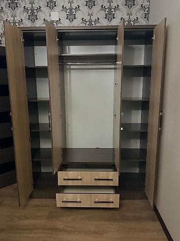 Балдар эмереги: Шифоньерлер, кийидер үчүн шкафтар, Колдонулган, Түз, ЛДСП — 10