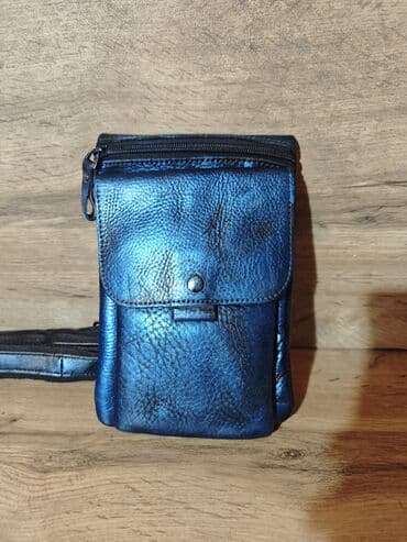 сумку кошелек на пояс: Барсетка, Материал: Натуральная кожа, Новый — 2