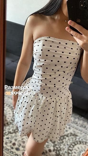 Повседневное платье, Лето, Короткая модель, XS