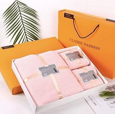 махровое постельное белье: Подарочный набор полотенец (3 штуки) Состав набора: - 1 большое — 3