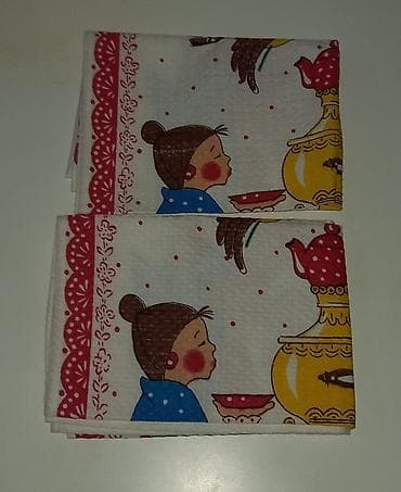 полотенца ссср: Комплект "Домашний уют" Набор кухонных полотенец с яркими принтами в — 5