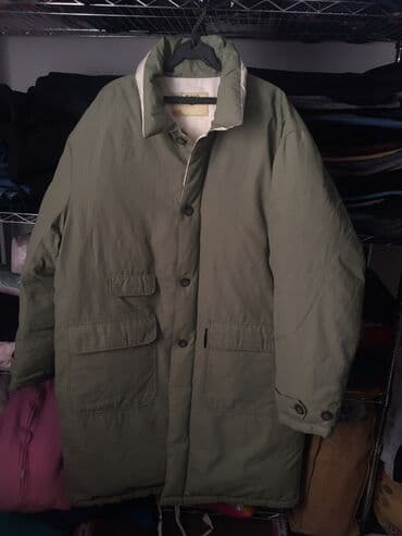 двухсторонняя: Пуховик удлиненный двухсторонний, пух натуральный, размер 50-54 — 2