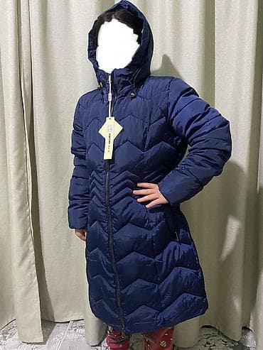 лининг куртки зимние: Пуховик, По колено, Китай, Ультралегкий, С капюшоном, Стеганый, L — 4