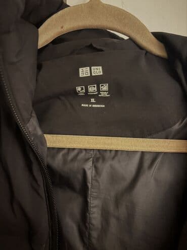 купить качественную мужскую зимнюю куртку: Пуховик UNIQLO, мужской, размер XL Куртка теплая, зимняя в хорошем — 4