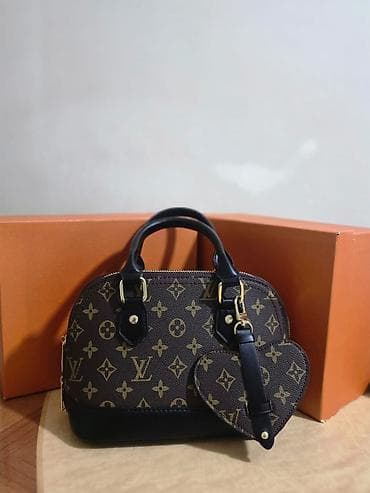 Классическая сумка, Louis Vuitton, Материал: Комбинированный материал, Съёмный кошелек, Женские