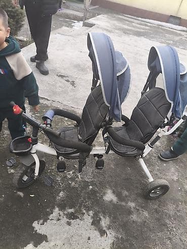 easywalker charley: Детский трехколесный велосипед‑коляска для двоих (тандем) - Два — 8