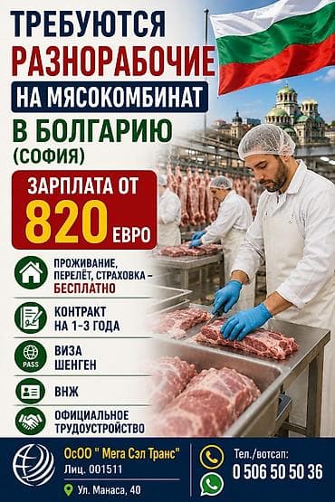 Работа за границей: Работа - Болгария, Отели, кафе, рестораны, Питание — 2
