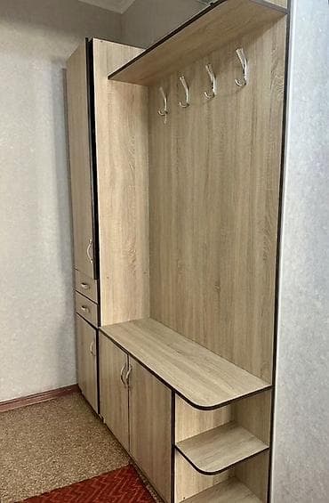 Эмерек: Прихожая модульная из ЛДСП в цвете дуб с контрастной кромкой. Состав — 1