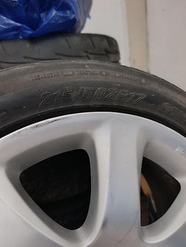 Колеса в сборе 215 / 50 / R 17, Лето, Комплект, Литые, отверстий - 5 at lalafo.kg Колеса в сборе 215 / 50 / R 17, Лето, Комплект, Литые, отверстий - 5